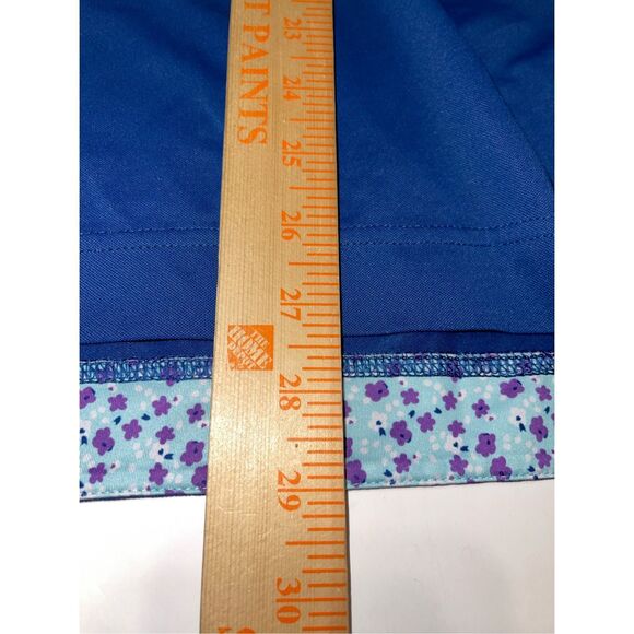 FootJoy FJ Tour Logo Polo in Royal Blue with Floral Detail‎ Size M - Picture 3 of 7